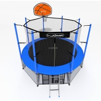 Батут с защитной сетью i-JUMP BASKET 14FT BLUE