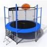 Батут с защитной сетью i-JUMP BASKET 14FT BLUE