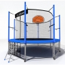 Батут с защитной сетью i-JUMP BASKET 14FT BLUE