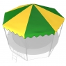UNIXFit Крыша для батута UNIX 12 ft (зелено-желтая)