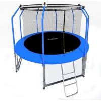 Батут с защитной сетью i-JUMP ELEGANT LIGHT 8FT BLUE
