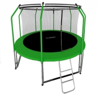 Батут с защитной сетью i-JUMP ELEGANT LIGHT 8FT GREEN