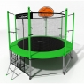 Батут с защитной сетью i-JUMP BASKET 12FT GREEN