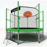 Батут с защитной сетью i-JUMP BASKET 12FT GREEN