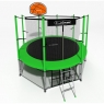 Батут с защитной сетью i-JUMP BASKET 14FT GREEN