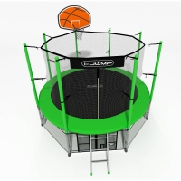 Батут с защитной сетью i-JUMP BASKET 10FT GREEN