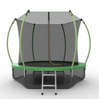 Батут с защитной сетью EVO JUMP Internal 8ft (Green) с лестницей + нижняя сеть