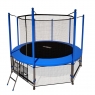 Батут с защитной сетью i-JUMP 16ft (4,88м) BLUE с нижней сетью и лестницей