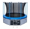 Батут с защитной сетью i-JUMP 16ft (4,88м) BLUE с нижней сетью и лестницей