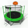 Батут с защитной сетью i-JUMP BASKET 16FT GREEN